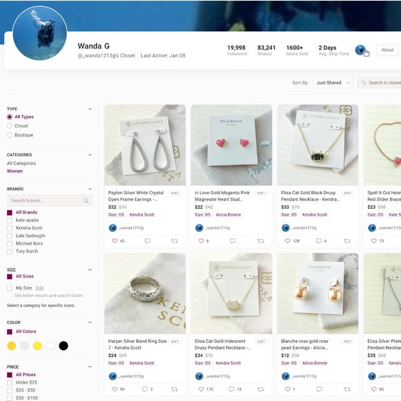 KENDRA SCOTT Elisa Multi Strand Gold Necklace In Iridescent Drusy - NFS PLS READ - Picture 12 of 16